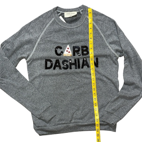 Bow & Drape Gray Crewneck Sweater CARBDASHIAN - Picture 5 of 5